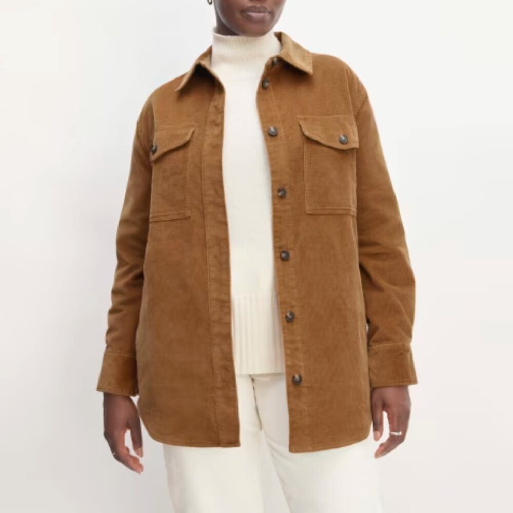 NWT - Everlane - The Corduroy Oversized Shirt Jacket - S